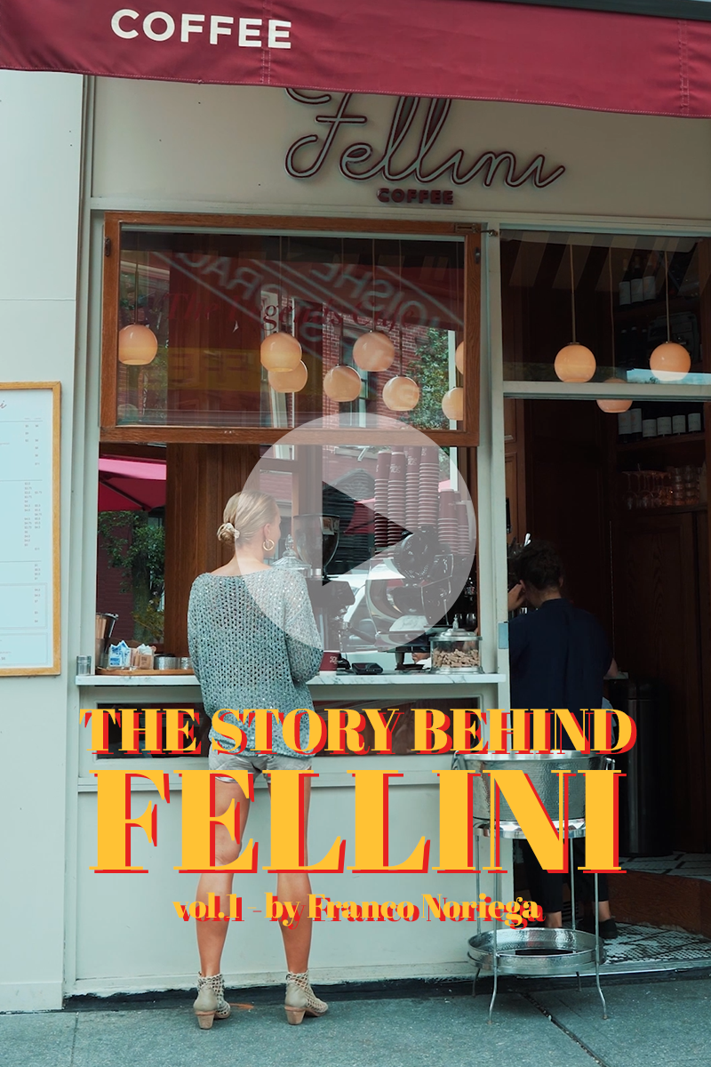 Franco Noriega sharing the story behind Fellini Coffee in NYC Vol.1.